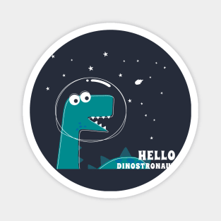 Cute Astronaut dinosaur. Magnet